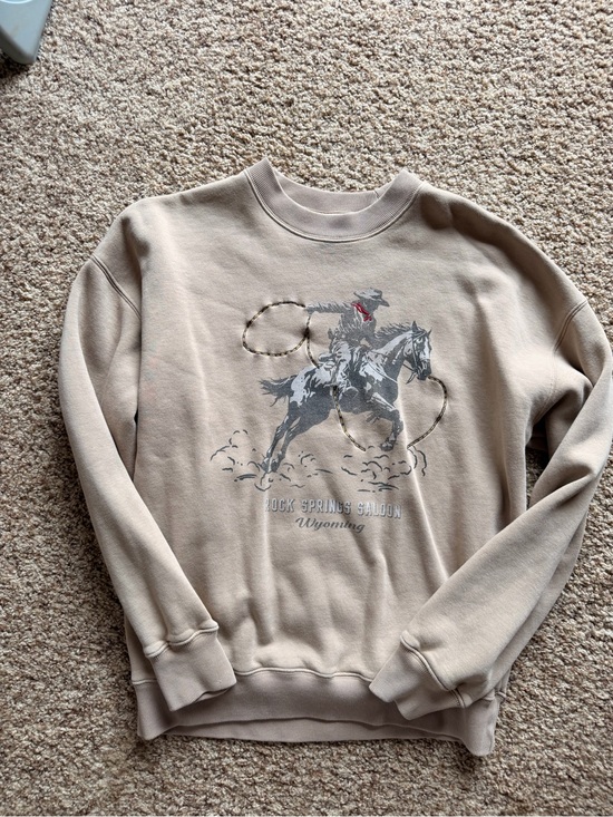 Abercrombie & Fitch Other - Abercrombie & Fitch western cowboy graphic crewneck sweatshirt